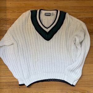 Vintage Open Weave Summer Weight Tennis Sweater